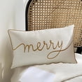 thumbnail image 4 of Dmlowu Christmas Pillow Cover - 12x20" Christmas Throw Pillows Covers for Holiday Party, Winter Christmas Decorations Pillow Covers for Sofa Couch Home Decor, 4 of 7