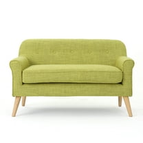 GDF Studio Mia Mid Century Modern Loveseat, Muted Green