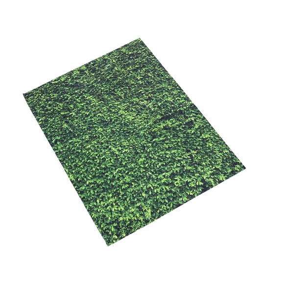 OULII 1Pc Green Background Screen Photography Props with Chic Lawn Pattern for Photo Backdrop