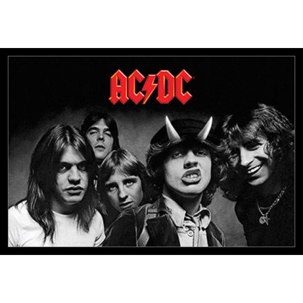 Acdc Highway To Hell Bw Poster Poster Print Walmart Com Walmart Com