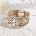 thumbnail image 2 of Star Bracelet Adjustable Layer Cord Wristband For And, 2 of 4