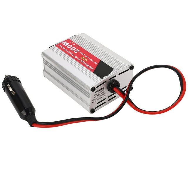 Inversor de corriente para automóvil,Inversor de corriente para automóvil Convertidor de corriente para automóvil de 200 W Inversor de corriente CA D Cto diseñado para precisión