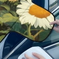 thumbnail image 4 of Xoenoiee Highland Cattle Print Car Windshield Snow Cover, Sunflower Daisy Leaves Weatherproof Winter Accessories for Ice & Sleet Winter, Sun, Frost, Universal Fits for Truck, SUV, Van, 4 of 7