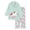 AA-#Light Green892, variant on WOYY Pajamas for Girls Horse Graphic Long Sleeve Button Down Shirt Pants PJs, Sizes 3-14