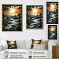 thumbnail image 4 of Designart "Silvery Waters of an Orange River II" Landscape & Nature Floater Framed Wall Decor, 4 of 7