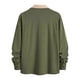 thumbnail image 4 of pstuiky manga larga para hombre, Chaqueta tipo cárdigan de manga larga con solapa y bloques de color para hombre Tops de hombre xl, 4 of 6