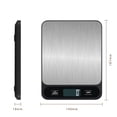 thumbnail image 3 of Graflsoa Stainless Steel Kitchen Scale with Large LCD Display, 5kg Capacity, Multi-Unit Measurement (g, oz, lb, kg), Auto Shutoff, Battery-Powered, White, 3 of 6