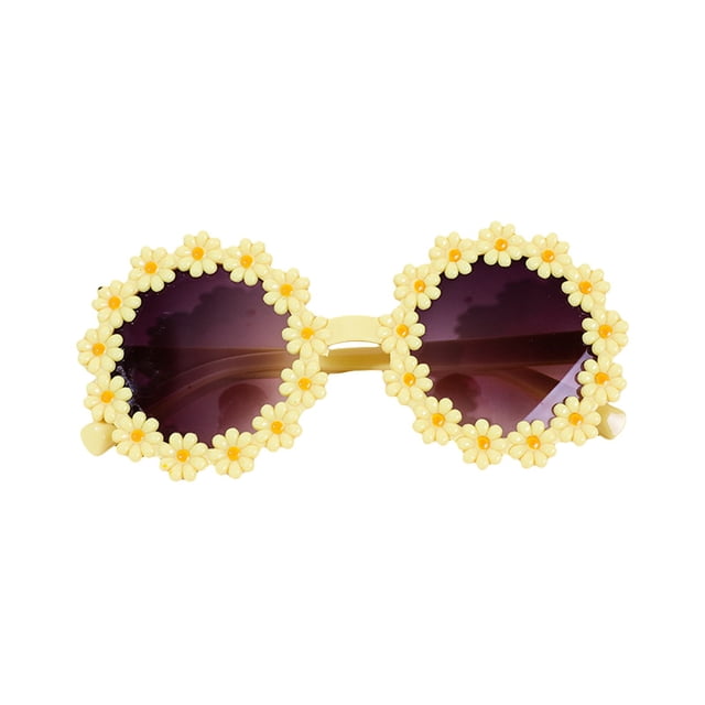 TIELUTT Pet Sunglasses Flower Sunglasses Circular Role Playing Glasses Photo Props Glasses for Cats and Small and Medium Sized Dogs Leash Double Dog Harness with Leash Rhinestone Choker Dog Dog Harnes