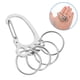 thumbnail image 3 of 2 llaveros de acero inoxidable con forma de cinturón, prácticos y con múltiples aros., 3 of 7