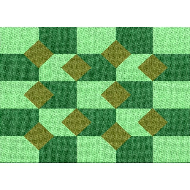 Ahgly Company Tapis Rectangulaire Lavable en Machine Intérieur Vert Transitionnel, 5 Pieds x 7 Pieds