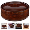 thumbnail image 1 of 1Set Simple Retro Style Wooden Round Bowl Ideal For Daily Use By Adults In Home And Store Environments, 1 of 8