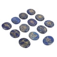 thumbnail image 1 of HealingTiger's Eye Sorcières Runes Ensemble de Pierres, Symbole Solomon Gravé, Divination Méditation Reiki Équilibrage, 5 Pcs, 1 of 8