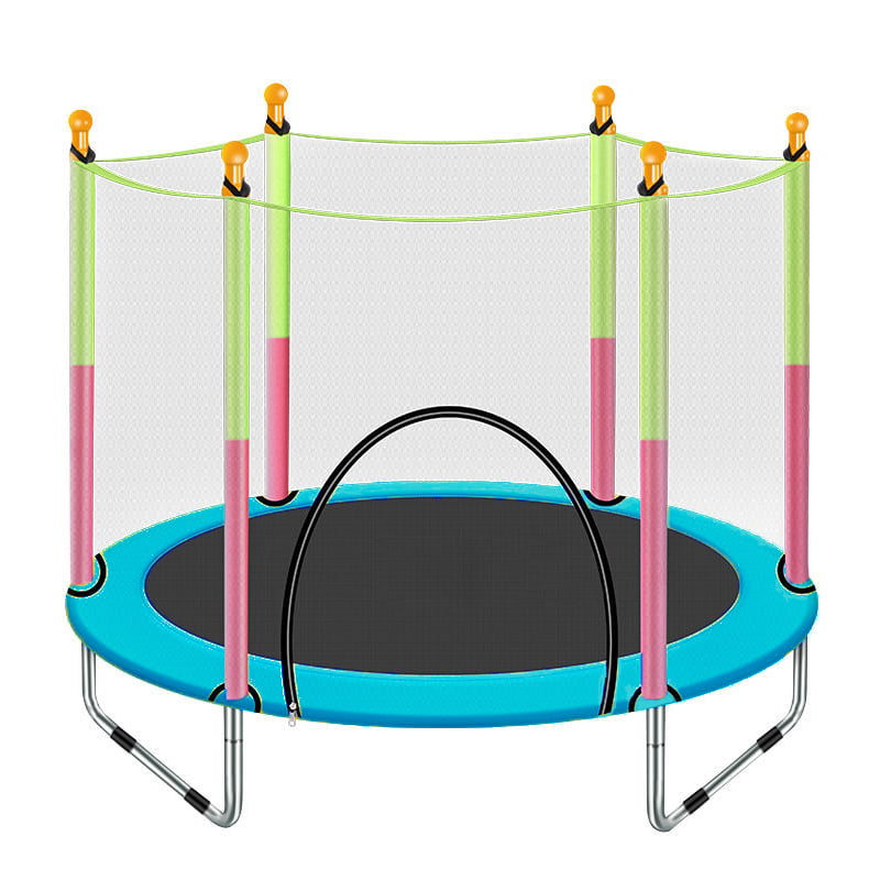 6FT Kids Mini Jumping Round Trampoline Exercise W/ Safety Pad Enclosure Combo HH 