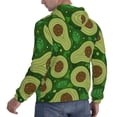 thumbnail image 4 of Bingfone Big Colorful Avocados Men'S Drawstring Hoodie Long Sleeve Pocket Sweatshirts-4x-Large, 4 of 9