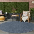 thumbnail image 5 of Nourison Practical Solutions Outdoor Navy Blue 8' x Round Area Rug (8 Round), 5 of 10
