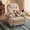 Beige, variant on Furmax 360° Massage Swivel Rocker Recliner Single Manual Reclining Chair Sofa Modern Small Recliner Chair for Living Room,Nursery,Linen Gray