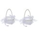 thumbnail image 4 of 2 piezas de cestas de flores para niña, cesta de pétalos de flores para boda, cesta de mano, cesta de flores de satén para aniversario, despedida de Estilo B, 4 of 7