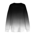 thumbnail image 5 of Pullover Sweaters for Women Workout Fall Loose Crew Neck Long Sleeve Batwing Cold Shoulder Graphic Leisure Cotton Sweatshirts(Black,XL), 5 of 5