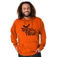 thumbnail image 5 of Happy Halloween Trick or Treat Bats Hoodie Sweatshirt Women Men Brisco Brands S, 5 of 6
