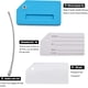 thumbnail image 4 of 7PCS Etiquetas para Maletas de Viaje, Etiquetas para Equipaje, Identificador Maletas Viaje de Silicona, Etiquetas de Equipaje con Tarjeta de Identificador de Maletas y Cable de Acero, 4 of 5