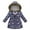 Navy, variant on Wavsuf Kids Jackets for Girls with Hood for Winter Navy Coats Size 10 Years