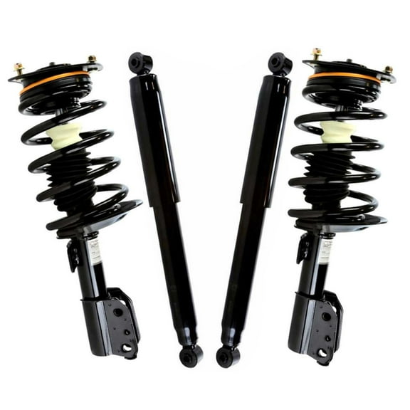 AutoShack Front and Rear Complete Strut & Coil Spring Assemblies & Shock Absorbers - Driver and Passenger Side for Chevrolet & Pontiac, Uplander 2005-2009 Montana 2005-2009, FWD AWD V6 3.4L 3.5L 3.9L