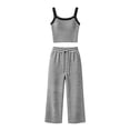 thumbnail image 5 of SJLDQY Women's Pajamas Sets Striped Print Tank Tops and Pants Pj Sets for Womens 2 Piece Set Comfy Lightweight Sleepwear, 5 of 6