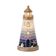 thumbnail image 2 of DIY Sea Glass-Style Lighted Lighthouse Craft Kit, LED Glowing Night Light Making Set with Decorative Shells Pearls, Nautical Coastal Handmade Art Gift for Crafters, 2 of 6