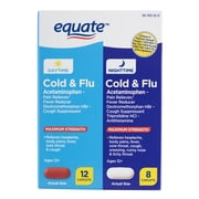 Equate Daytime and Nightshift Caplets 20 Count - Multi-Symptom Relief