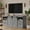 Gary, variant on Vineego 70 inch Farmhouse TV Stand for Living Room, Entertainment Center with Sliding Barn Doors & 4 Storage Drawers, Adjustable Shelves Rustic Media Console for Bedroom,White