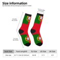 thumbnail image 3 of Funny Novelty Colorful Socks Portugal Flag Patterned Casual Crew Socks, 3 of 7
