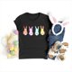 thumbnail image 4 of Mujeres Manga Corta de Verano Tops Pascua Impresa Cuello Redondo, Blusa de Moda Casual para la Primavera, 4 of 4