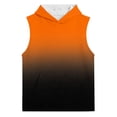 thumbnail image 2 of Boys And Girls Gradient Hooded Vest Sweatshirt For Kids | Lightweight Front Pocket Sleeveless Hoodie Top, 2 of 4