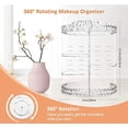 thumbnail image 7 of Makeup Organizer, 360 Degree Rotating Cosmetic Storage Organizer, 7-Layer Adjustable Makeup Display Case, Fits Jewelry Makeup Brushes and Lipsticks, Clear Acrylic, 7 of 7