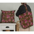thumbnail image 5 of Soimoi Brown Rayon Fabric Check & Floral Printed Fabric 1 Yard 56 Inch Wide, 5 of 5