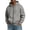 Gray, variant on Men's Big and Tall Full Zip Hooded Sweatshirt Jacket with Pockets Drawstring Hood Long Sleeve Warm Fall Winter Casual Outerwear for Men Gray XXXXXL