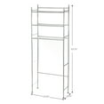 Mainstays over the Toilet Storage, 3Shelf Bathroom Space Saver, Chrome
