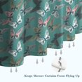 thumbnail image 6 of Green Butterfly Pattern Shower Curtain 36"x72" ,Bathroom Decorative Shower Curtains Set with 12 Hooks,Modern Waterproof Washable Shower Curtain, 6 of 6