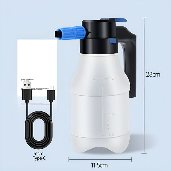 ACDANC Electric Car Foam Sprayer With USB 1.5 Liters Car Wash Kit Foam Pump Sprayer