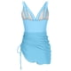 thumbnail image 5 of Trajes de Baño para Mujeres Vestido de Baño Malla Sheer Sarong Envuelve, Poliéster con Sostén Extraíble Almohadilla para la Playa Piscina Verano, 5 of 8