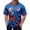 Blue, variant on 2026 Usa Soccer Jersey Mens T Shirt Short Sleeve Casual Crewneck Pullover Summer Tops Usa Soccer Shirt for Men Indoor Outdoor Activities Daily Wear