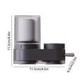 thumbnail image 3 of HOARBOEG Kitchen Home Faucet Water Purifier Faucet Filter Dormitory Tap Water Purifier Dechlorination Pre-filter Small Tool Clearance Black, 3 of 9
