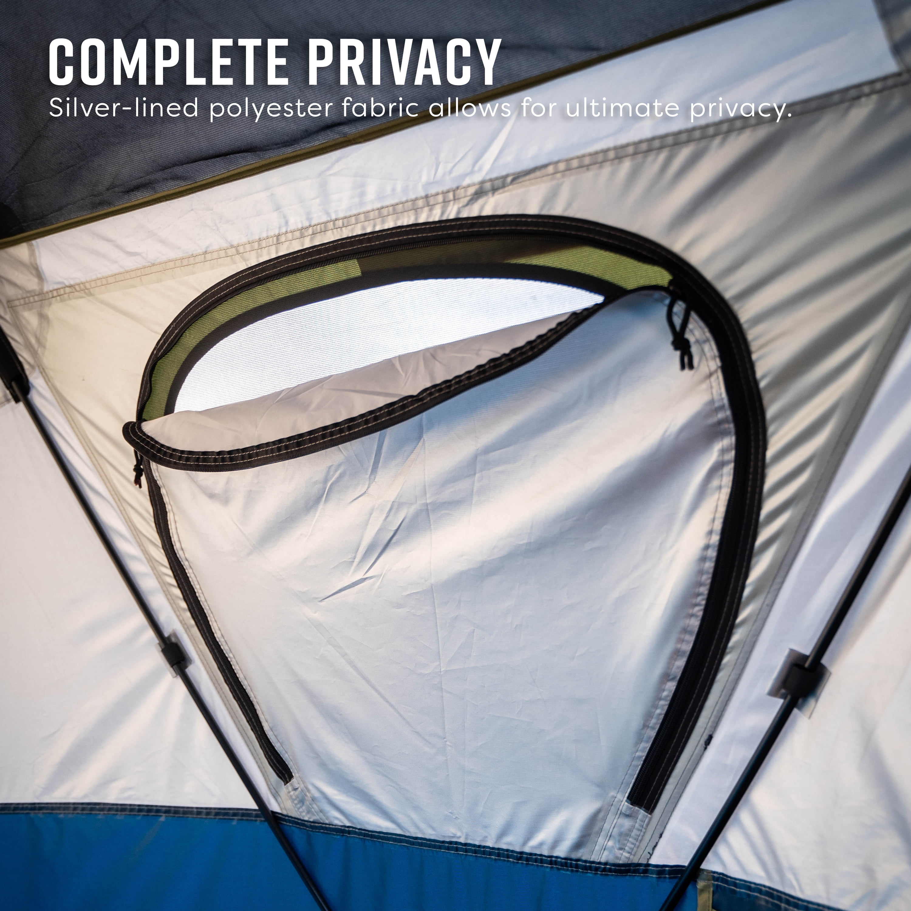 Territory Tents Jet Set Privacy Shower Tent, Jet Set Framework, No Assembly, Camp Shower, Camp Restroom, Privacy Tent Shower, 78” x 62” x 62”, PT100DB