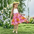 thumbnail image 7 of FamilyThread FamilyThread Girls Boho Strape Summer Sundress Sleeveless Dress Tiered Cami Dress with Ethnic Print Perfect for Beach Casual Dress 4-14Y, 7 of 7