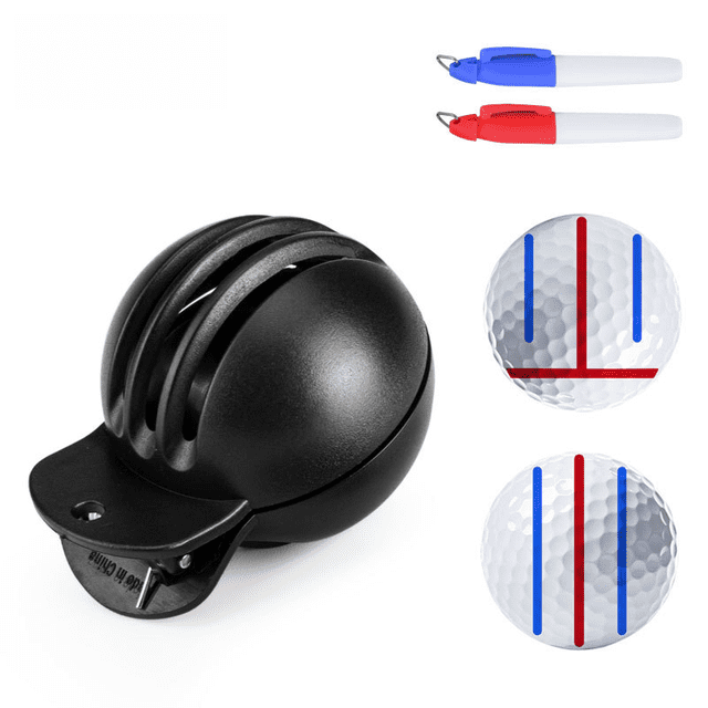 Marcador de pelotas de golf Marcador de pelotas de golf Marcador de distribución de pelotas de golf Bolígrafo de 2 trazos Accesorios de golf