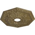 thumbnail image 3 of Ekena Millwork 18"OD x 3 1/2"ID x 1 1/2"P Nottingham Ceiling Medallion (Fits Canopies up to 4 5/8"), Hand-Painted Mississippi Mud Crackle, 3 of 5