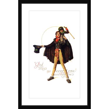 Marmont Hill "Tiny Tim" by Norman Rockwell Framed Art Print
