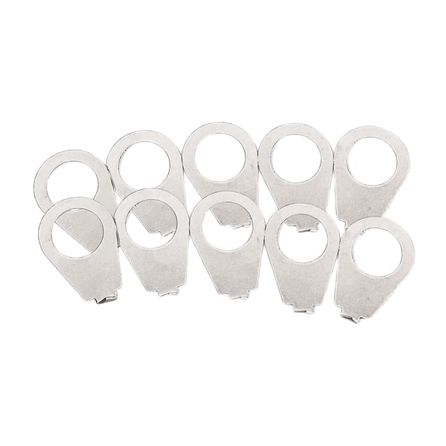 10 Guitar Knobs Pointer Direct Replace Bass Guitar Accessories Pointer Washer Argent