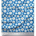 thumbnail image 1 of Soimoi Rayon Fabric Star & Cute Animals Kids Decor Fabric Printed Yard 42 Inch Wide, 1 of 3