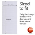 thumbnail image 4 of Resilia 27" x 25' Clear Vinyl Plastic Deep-Pile Floor Runner/Protector, 4 of 10